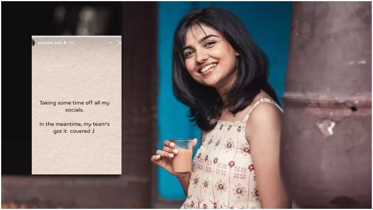 'Jana Nayagan' actor Mamitha Baiju announces social media exit; Says 'Taking some time off'. FB