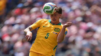Australia's Jordan Bos (5) (AP Photo) Who is the quickest at FIFA World Cup? Jordan Bos tops speed charts ahead of Kylian Mbappe, Erling Haaland