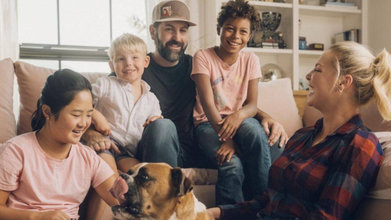 Katherine Heigl with family