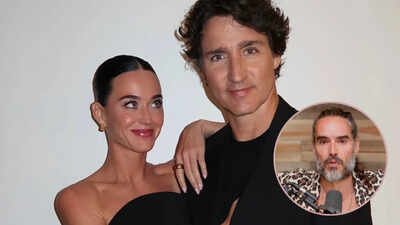 Russell Brand jokes about his ex, Katy Perry, and Justin Trudeau's relationship again and says that she took it too far this time. (Instagram) Russell Brand jokes about ex Katy Perry and Justin Trudeau’s romance: ‘You took it too far, KP’