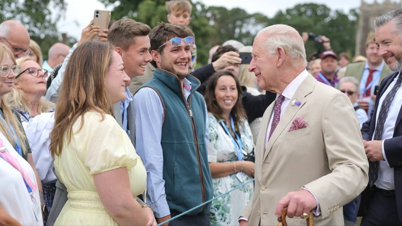 King Charles visits the Sandringham Flower Show