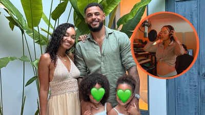 The Little Mix star shared an emotional studio video unveiling her baby bump as she announced she is expecting her third child.Image credit (Leigh-Anne Pinnock Instagram) The Little Mix member Leigh-Anne Pinnock announces third pregnancy: "As one chapter ends, another begins" with Andre Gray