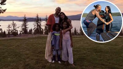 Lewis Hamilton lends support to Kim Kardashian as she mourns grandmother MJ's demise; shares unseen pics from getaway with her kids