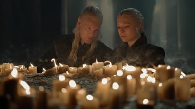 Matt Smith and Emma D'Arcy in House of the Dragon season 3. (HBO Max) Matt Smith and Emma D'Arcy in House of the Dragon season 3. (HBO Max)