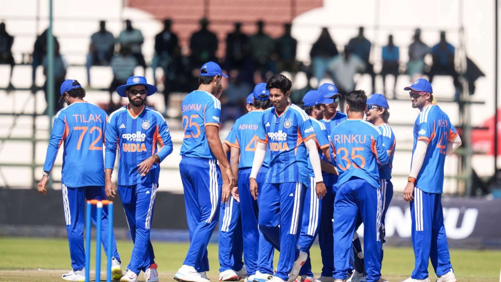 Mayank Yadav celebrates a wicket