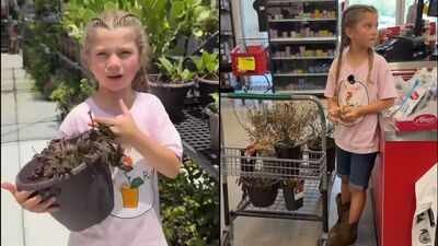 Meet Adelynn: Young US plant enthusiast who rescues dying plants from across the states and revives them at home