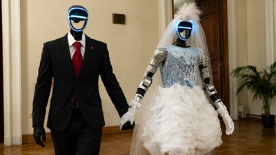 Meet Robert and Matilda: Humanoid robots 'marry' in Russia's first robotic wedding ceremony