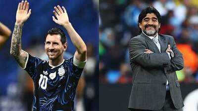 Lionel Messi and Diego Maradona (Image credit: Agencies) 'Diego is enjoying this immensely from up there': Lionel Messi's emotional tribute to Diego Maradona after Argentina reach FIFA World Cup final