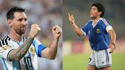 Lionel Messi and Diego Maradona (Image credit: Agencies) FIFA World Cup 2026 Final: Lionel Messi's Argentina aim to accomplish in New York what Diego Maradona couldn't in Rome 36 years ago