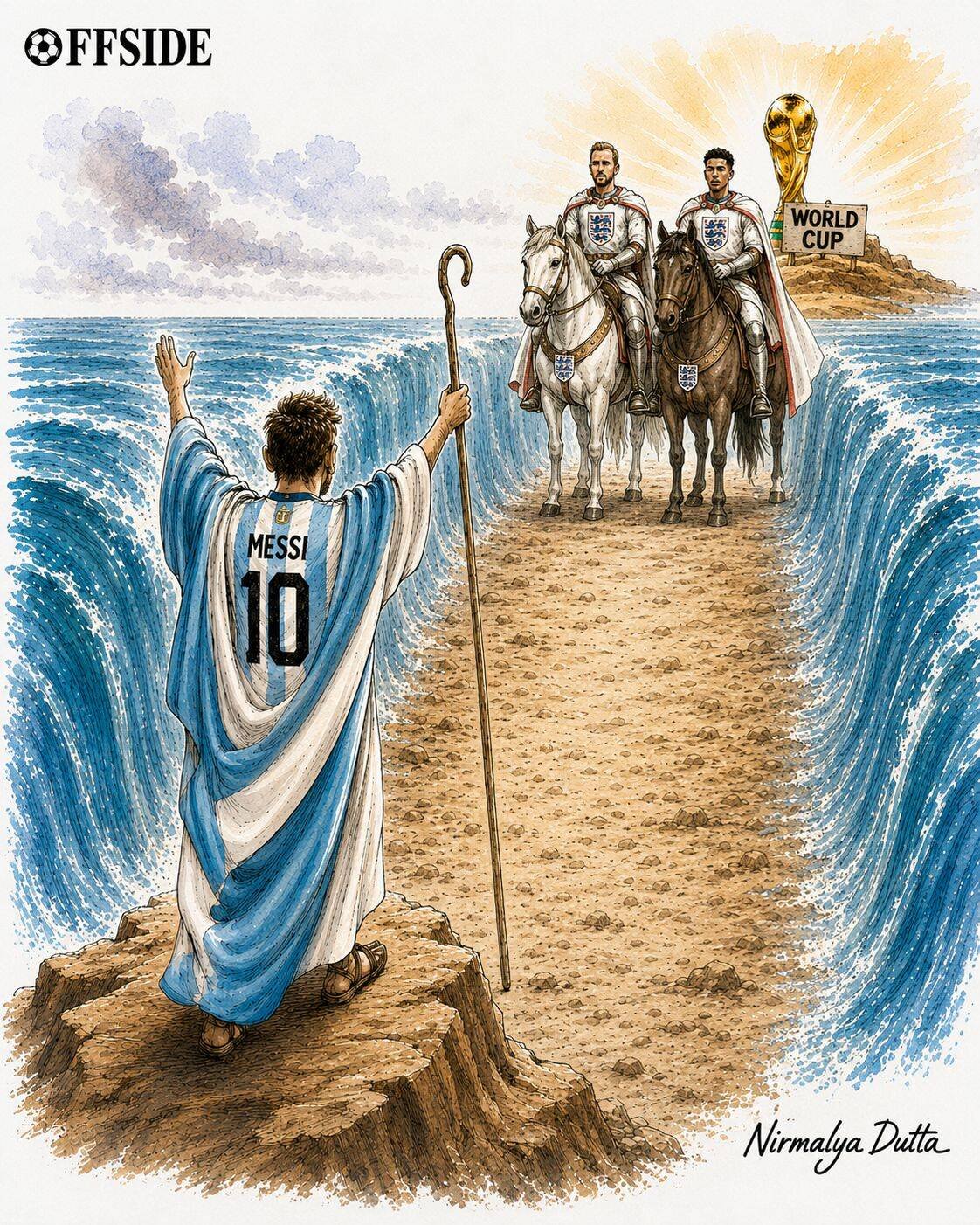 Messi vs England