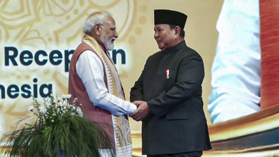 Prime Minister Narendra Modi with Indonesia’s President Prabowo Subianto PM Modi’s 'Kuch Kuch Hota Hai' moment in Indonesia & a 'bahut kuch' message for future ties