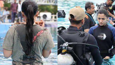 Picture Credit: Instagram 'Most challenging thing ever': Rashmika Mandanna shares BTS moments from 'Mysaa' featuring the first female underwater fight sequence