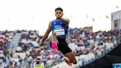Murali Sreeshankar (PTI Photo) CWG 2026 medal tally: Where does India stand after Murali Sreeshankar silver and Dilip Mahadu Gavit gold on Day 7 in Glasgow?
