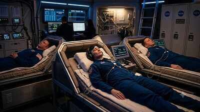 Image: AI Generated Nasa explored putting astronauts into a hibernation-like state for Mars missions, but scientists are still trying to make the science-fiction idea safe for humans