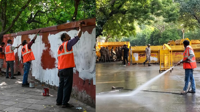 '100 sanitation workers, heavy vehicles': NDMC races to restore Jantar Mantar after CJP protest, clears 52 tonnes of waste