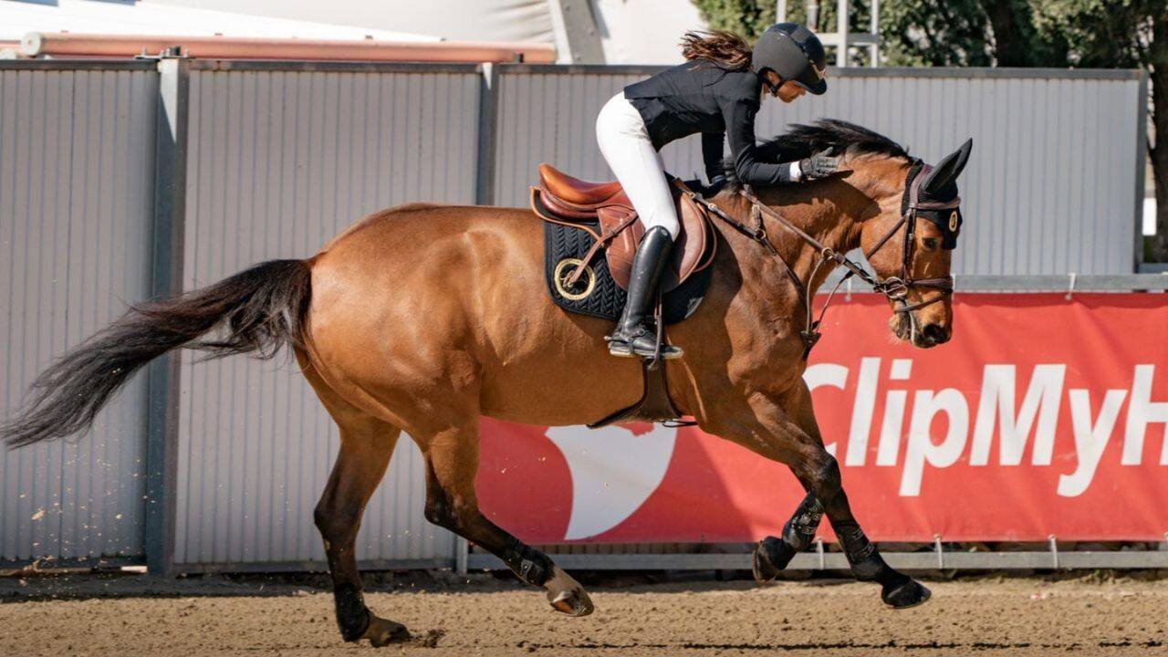Niharika Singhania rides one of her six horses (Special Arrangements)