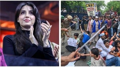 Nora Fatehi has spoken out on the student protests. Nora Fatehi has spoken out on the student protests.