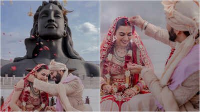 Bigg Boss OTT 2's Palak Purswani ties the knot with Rohan Khanna at Adiyogi; See dreamy wedding pics