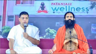 Baba Ramdev and Patanjali Ayurved's Managing Director Acharya Balkrishna (File Photo) From ayurveda to insurance: Patanjali gets IRDAI nod for Rs 4,500 crore insurance entry