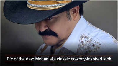 Pic of the day: Mohanlal's classic cowboy-inspired look takes over social media; fans call him 'The legend' Pic of the day: Mohanlal's classic cowboy-inspired look takes over social media; fans call him 'The legend'