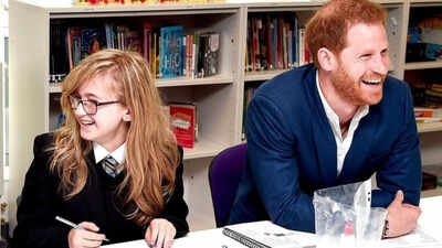 Prince Harry visits Birmingham Children's Hospital during UK trip