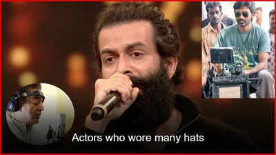 Prithviraj Sukumaran to Dhanush: Actors who wore many hats; Singers, directors, producers and more Prithviraj Sukumaran to Dhanush: Actors who wore many hats; singers, directors, producers and more