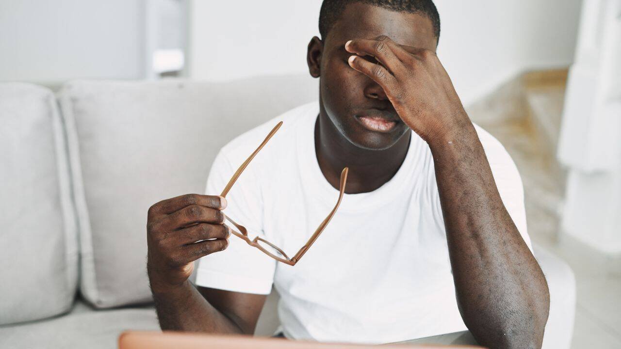 Prolonged use of phones and screens can lead to strained eyes