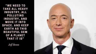 Quote of the day by Jeff Bezos: “We need to take all heavy industry, all polluting industry, and move it into space. And keep Earth as this beautiful gem of a planet that it is”; what it means for the future of travel