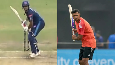 Rahul Dravid 2.0? Samit's batting leaves fans stunned with uncanny resemblance to 'The Wall'