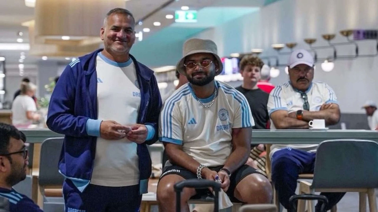 Rajeev Kumar with Rishabh Pant