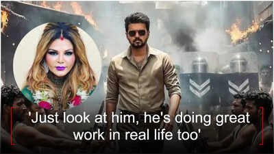 Rakhi Sawant hails 'Jana Nayagan' star Thalapathy Vijay; 'Just look at him, he's doing great work in real life too' Rakhi Sawant hails 'Jana Nayagan' star Thalapathy Vijay; ' CM aur PM Vijay jaisa ho, Jo film mein karte hai woh real life men bhi kar rahe hai'