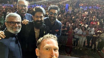 Ranbir Kapoor, Yash pose with 'Ramayana' director Nitesh Tiwari and Namit Malhotra at Comic-Con; team gears up for USD 40 million marketing campaign