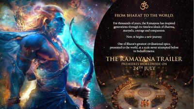 'Ramayana' trailer to premiere worldwide on July 24; makers unveil global launch date for Ranbir Kapoor, Yash and Sai Pallavi starrer