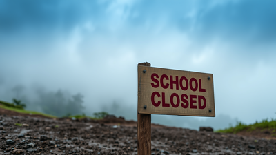 Red Alert forces school closures across Kangra, Mandi, Chamba and Sirmaur; examinations postponed today. (AI Image) Himachal Pradesh schools closed today in four districts as IMD Red Alert prompts precautionary shutdown; check details here