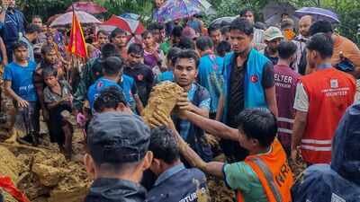 Rohingya camp landslide kills at least eight children, multiple injured