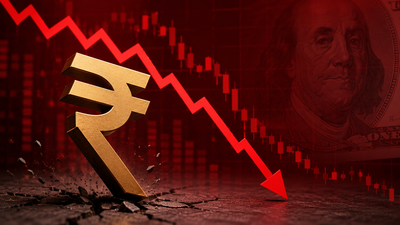 Rupee erases previous gains, tumbles 20 paise against US dollar