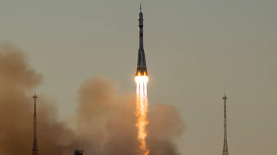 The Soyuz rocket launches to the International Space Station with Expedition 75 crew members Indian-origin astronaut Anil Menon lifts-off to ISS: Inside Russia's eight-month mission