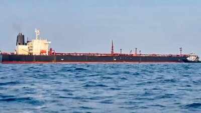 India's imports of Russian crude reached a record high in June. (file PTI photo of Russian oil tanker) Reverse oil flow: India supplies gasoline to Russia - why it matters