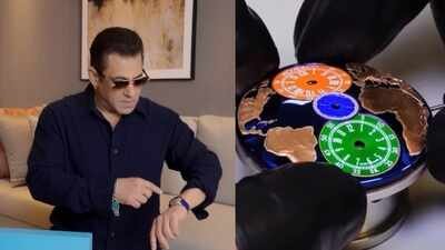 A look into Salman Khan's saphire watch worth Rs 41 lakhs with Indian flag colours, dual time zone and more