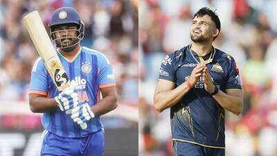 Sanju Samson and Ashok Sharma (Image credit: Agencies) Sanju Samson out of India squad; Ashok Sharma, Yash Thakur, Prabhsimran Singh earn maiden call-ups for Zimbabwe tour