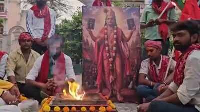 'Portrayed as Lord Krishna': BJP slams Samajwadi Party for 'mocking Hindus' over Akhilesh's birthday havan