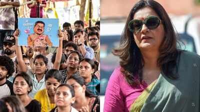 Shiv Sena (UBT)'s Chaturvedi urges Centre to 'ease out' education minister (Image source: PTI on right, ANI on left) 'If worry is about credit ...': Shiv Sena (UBT)'s Chaturvedi urges Centre to 'ease out' education minister