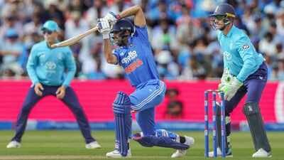 Indian skipper Shubman Gill plays a shot during 1st ODI against England, at Edgbaston stadium in Birmingham on Tuesday. (ANI Photo) Shubman Gill's chase at Edgbaston showed why India already have Virat Kohli's ODI heir