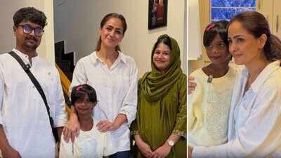 'Dharman' actress Simran wins hearts as she fulfills differently abled girl's dream with a special surprise