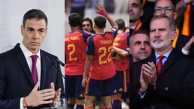 L-R: Spanish PM Pedro Sánchez; Spain players; and King Felipe VI (AP Photos) Argentina vs Spain: Spanish PM Pedro Sánchez, King Felipe VI to attend World Cup final as Argentine President Javier Milei stays home