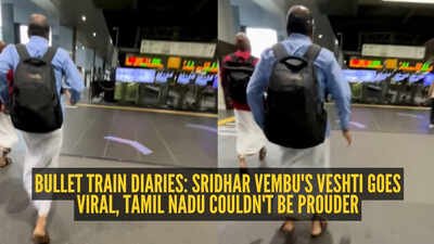 Zoho co-founder Sridhar Vembu's veshti moment on Japan's bullet train goes viral