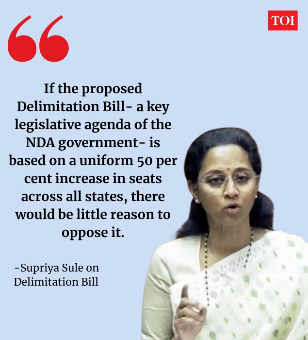 Supriya Sule on Delimitation Bill.