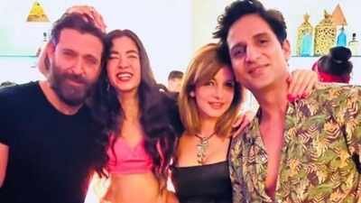 How exes Hrithik Roshan and Sussanne Khan comfortably hang out together with partners Saba Azad and Arslan Goni? Farah Khan Ali says, 'Society is amused, why do you want someone to suffer?'