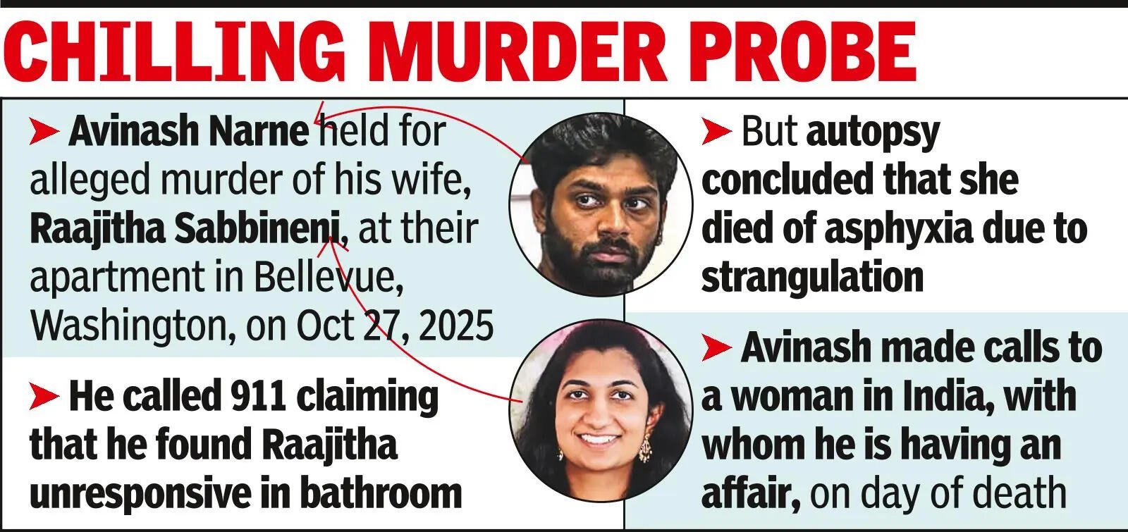 T techie held in US for killing wife; tried to pass it off as ‘sudden death’