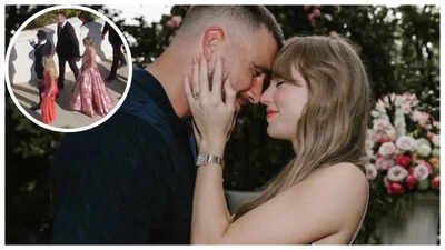 After tying the knot on July 3, Taylor Swift and Travis Kelce make their first appearance at JuJu Smith-Schuster’s wedding.(Image Credit: X) Taylor Swift and Travis Kelce make FIRST appearance as a married couple at JuJu Smith-Schuster’s wedding - PICS